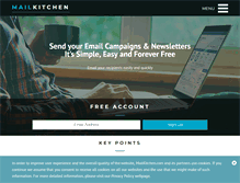 Tablet Screenshot of mailkitchen.com